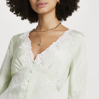 mint green top river island