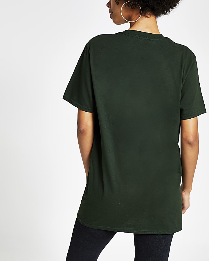 Green graphic oversized t-shirt
