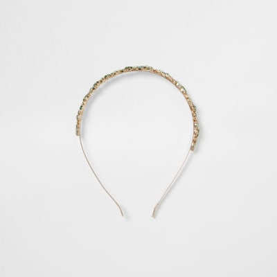Green Jewelled Metal Headband