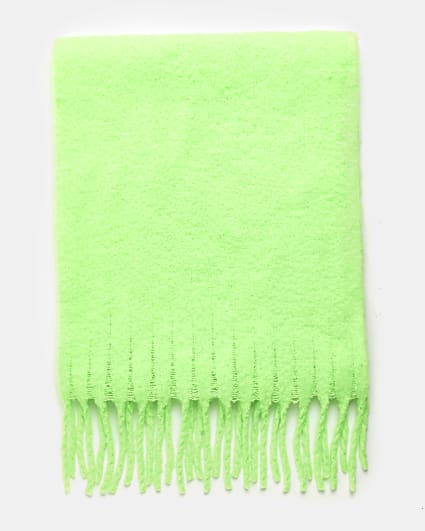 Green knit scarf