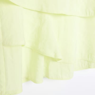 Green layered sleeveless top River Island