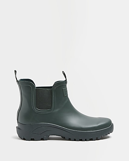 Green Low Moulded Welly boots