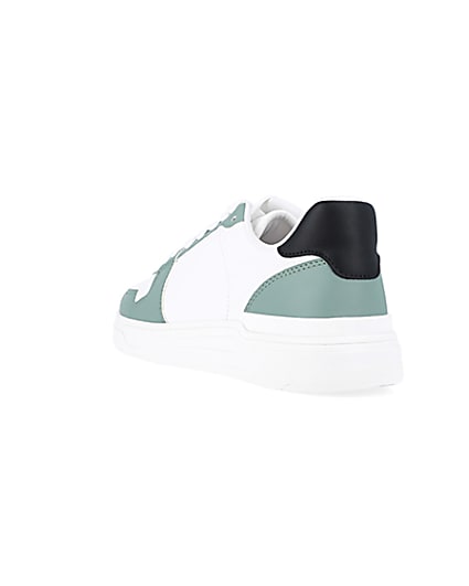 360 degree animation of product Green low top trainers frame-7