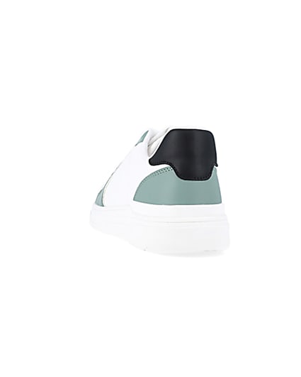 360 degree animation of product Green low top trainers frame-8