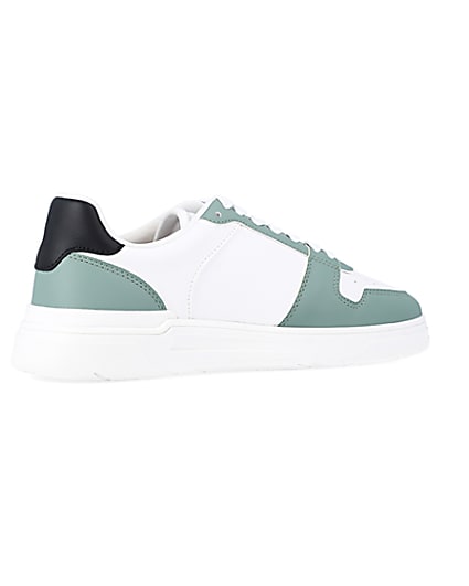 360 degree animation of product Green low top trainers frame-13
