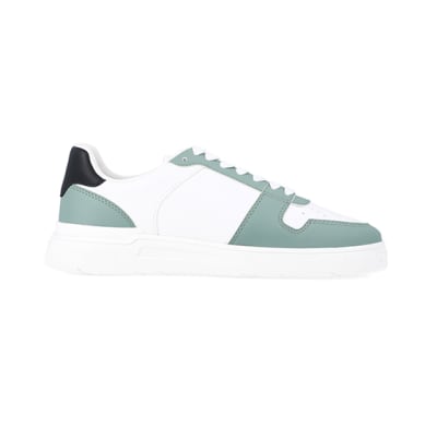 360 degree animation of product Green low top trainers frame-15