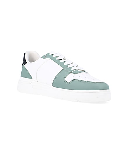 360 degree animation of product Green low top trainers frame-18