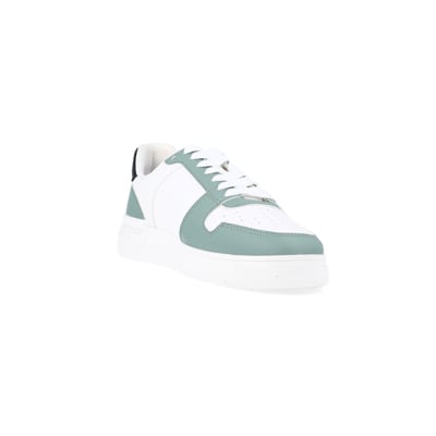 360 degree animation of product Green low top trainers frame-19