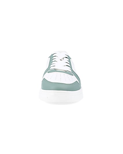 360 degree animation of product Green low top trainers frame-21