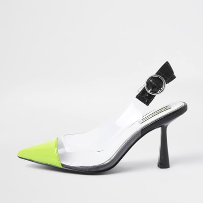 river island green court shoes