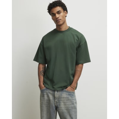 Green Oversized Cotton Heavyweight T-Shirt