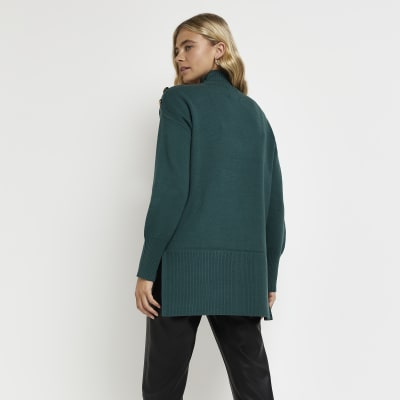 Green oversized jumper | River Island