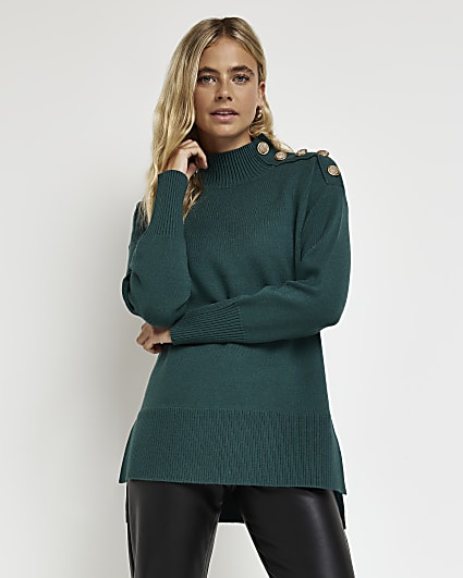 Green oversized jumper