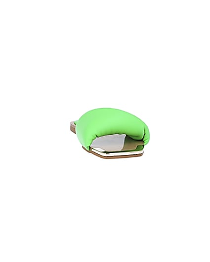 360 degree animation of product Green padded cross over sandals frame-20