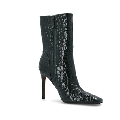 River island green ankle on sale boots