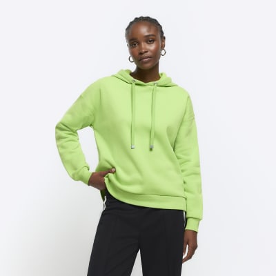 Green plain hoodie | River Island