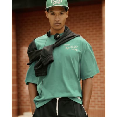 Green Pony Oversized Embroidered T-Shirt
