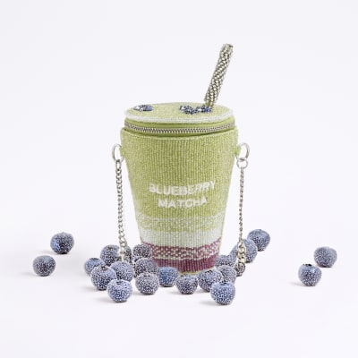 Green Premium Blueberry Matcha Shoulder Bag