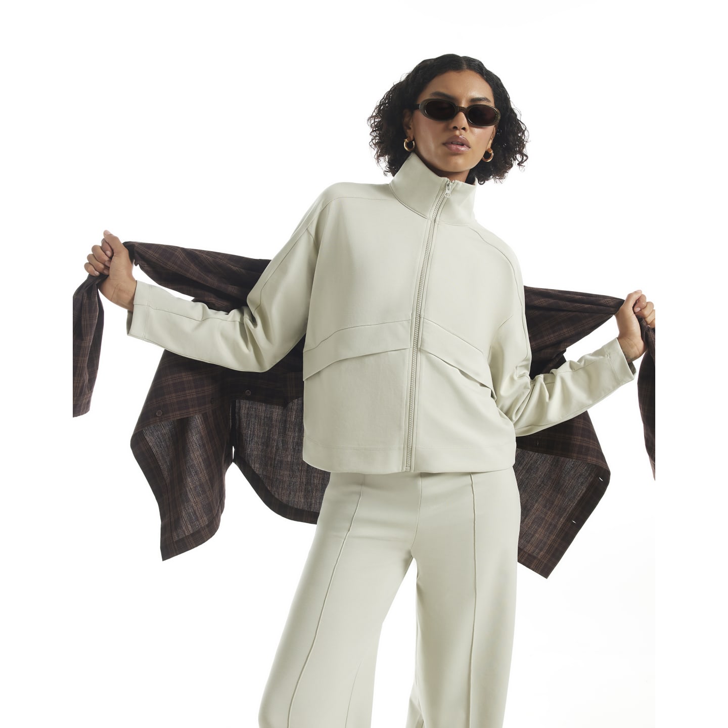 River Island Green Premium Zip Through Track Jacket — photo 1 of 1