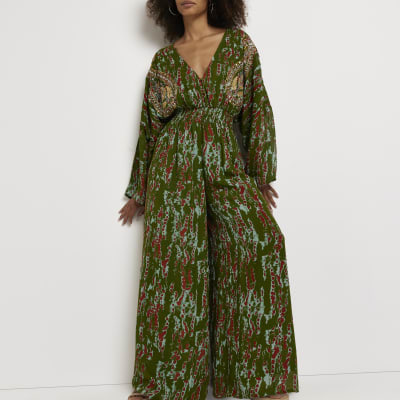 River island cheap scarf print jumpsuit