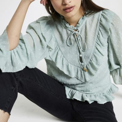 mint green top river island