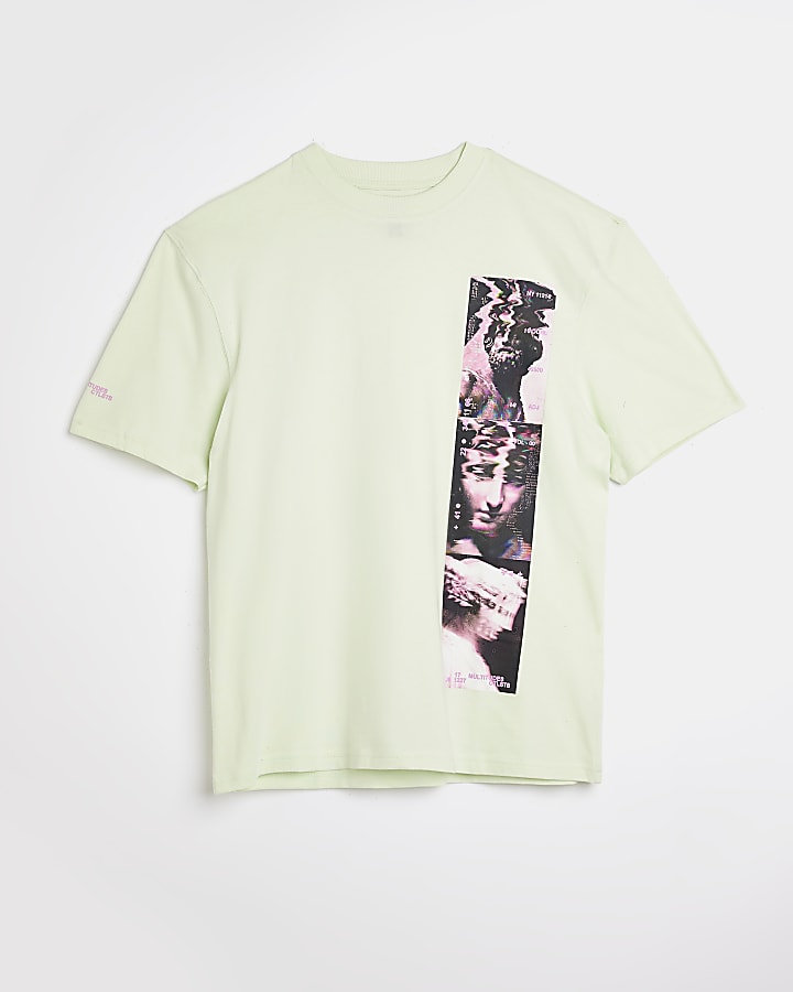 Green Regular fit graphic t-shirt