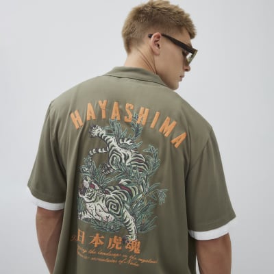 Green Regular Fit Hayashima Layered Shirt