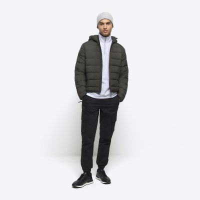 River island puffer jacket hot sale mens