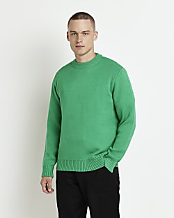 Green Regular fit Knitted jumper
