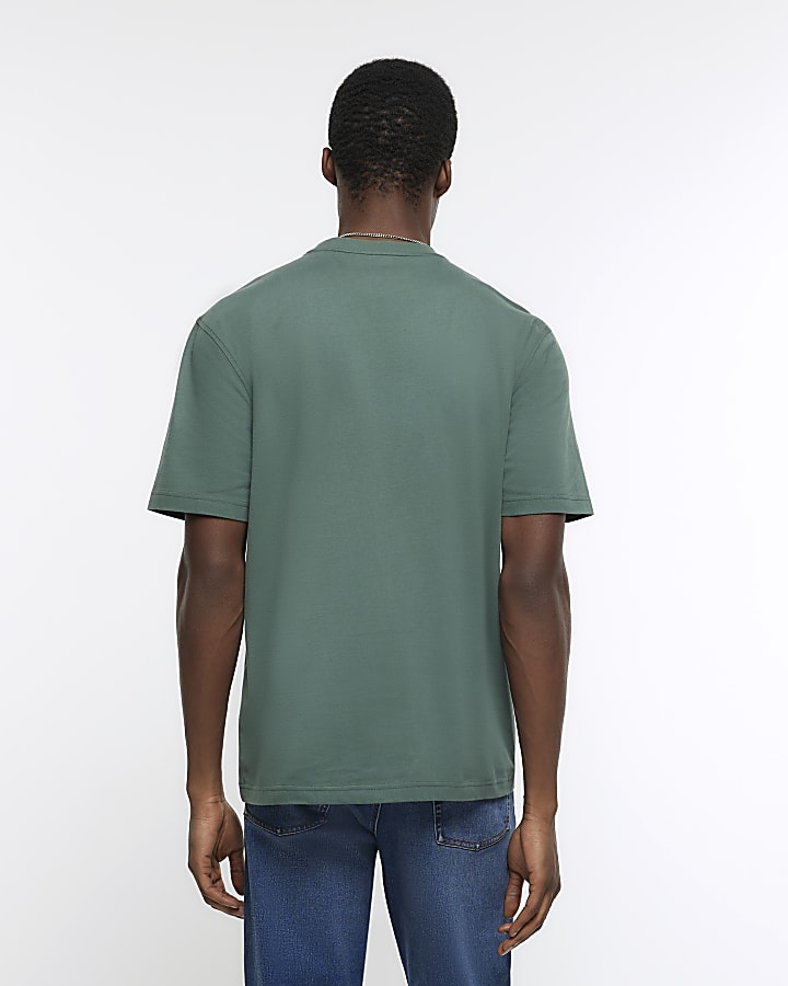Green regular fit t-shirt