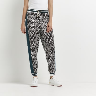 river island monogram joggers
