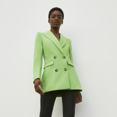 river island lime green blazer