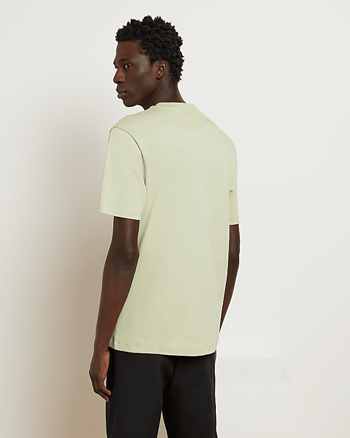 Green RI Studio Slim fit High Neck T-shirt