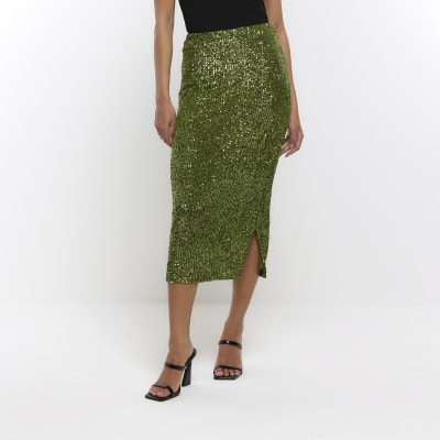 Glitter skirt shop river island