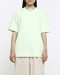 Green short sleeve original oversized t-shirt