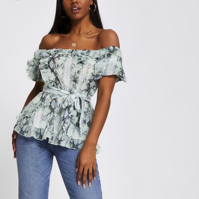 mint green top river island