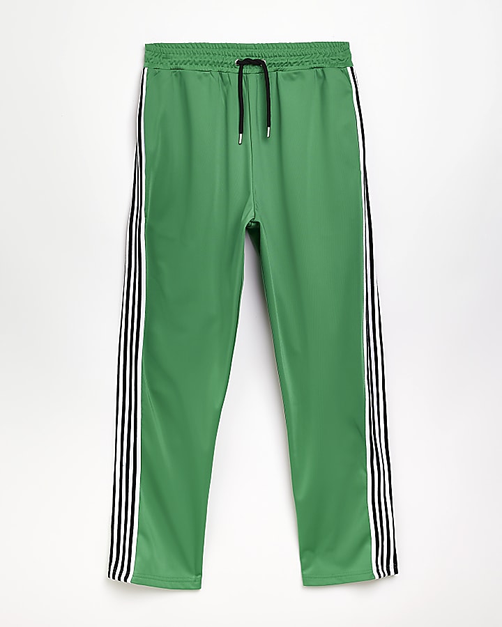 Green Slim fit Stripe Joggers