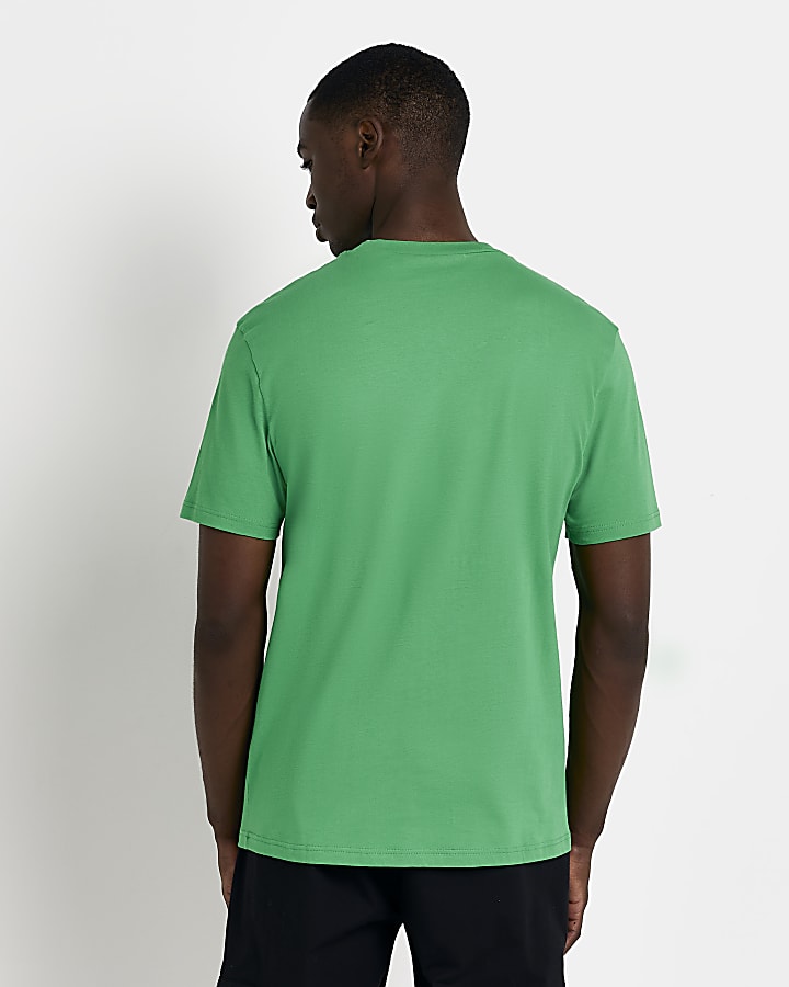 Green slim fit t-shirt