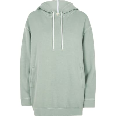Green soft oversized hoodie