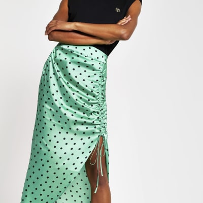 Ruched skirt river island sales