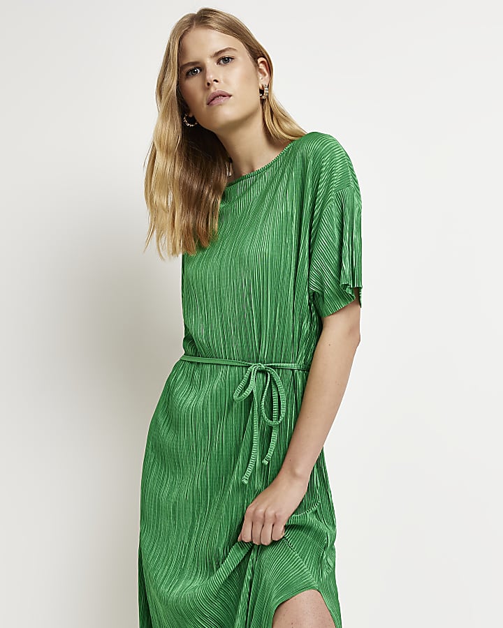 Green T-Shirt Midi Dress