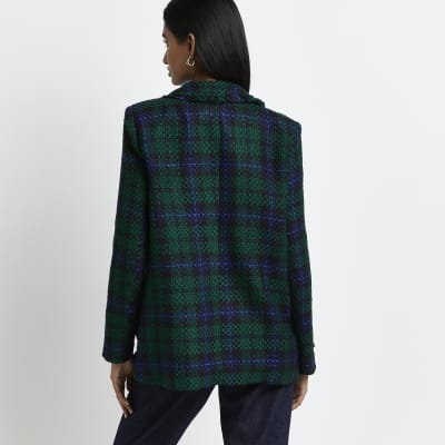 river island tartan blazer
