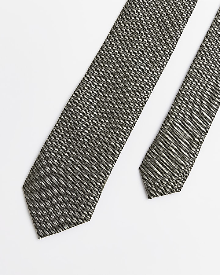 Green Textured Tie