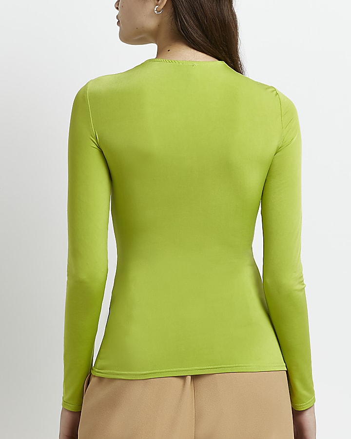 Green twist front cut out top