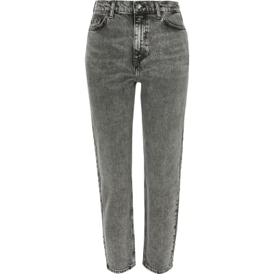 grey acid wash jeans