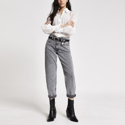 grey river island jeans