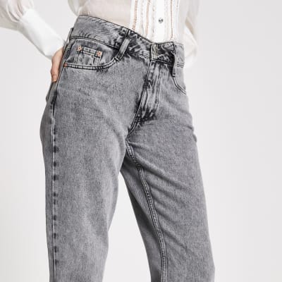 grey acid wash jeans