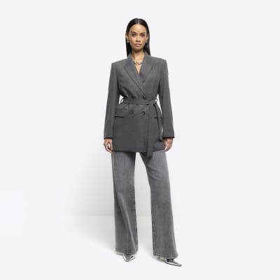 Belted hotsell wrap blazer