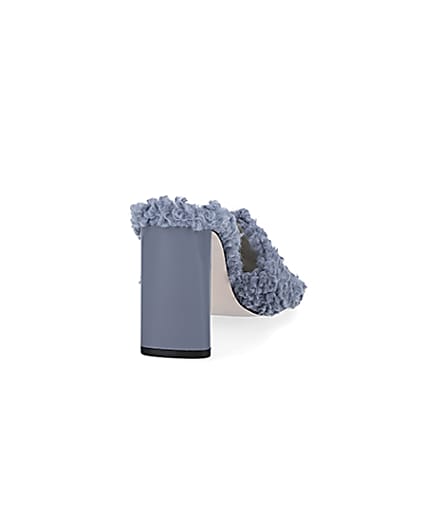 360 degree animation of product Grey borg heeled mules frame-9