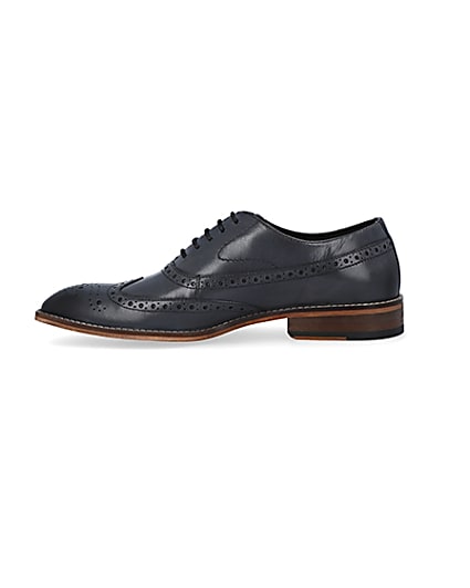 360 degree animation of product Grey brogue lace up shoes frame-3
